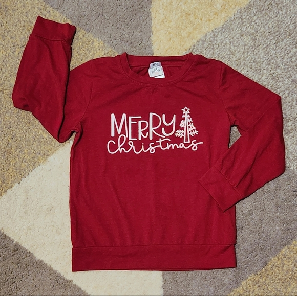 Mia Belle Girls Other - 3/$15🍎Kids Merry Christmas Long-Sleeve Size 7Y